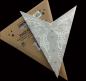 Preview: SUMITA grey /Silberglitter - Foldable glowing star, paper poinsettia with 5 points, 60 cm - Kopie